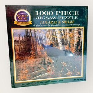 Tamarack Swamp 1000 Piece Bear Jigsaw Puzzle Bits & Pieces Gold Seal New